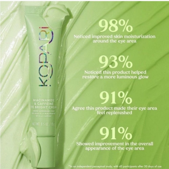 NWOT Kopari Eye Bright Cream & Kopari Cosmetic Bag - Picture 3 of 14